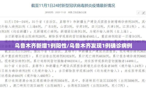 乌鲁木齐新增1例阳性/乌鲁木齐发现1例确诊病例