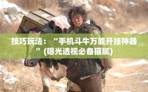 技巧玩法：“手机斗牛万能开挂神器”(曝光透视必备猫腻)