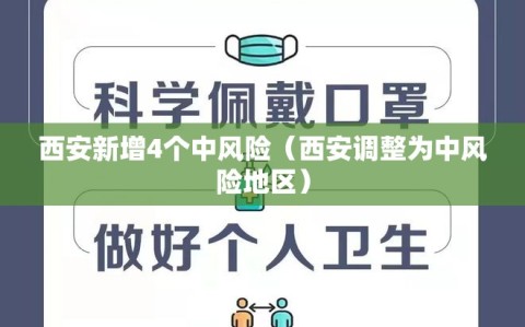 西安新增4个中风险（西安调整为中风险地区）