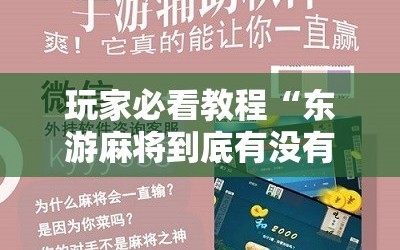 玩家必看教程“东游麻将到底有没有挂!辅助神器插件下载