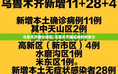 乌鲁木齐确诊病例/乌鲁木齐确诊病例有多少