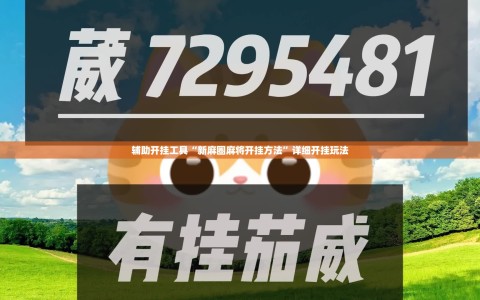 辅助开挂工具“新麻圈麻将开挂方法”详细开挂玩法