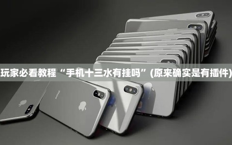 玩家必看教程“手机十三水有挂吗”(原来确实是有插件)