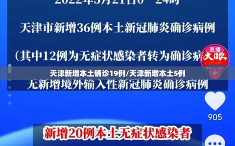 天津新增本土确诊19例/天津新增本土5例