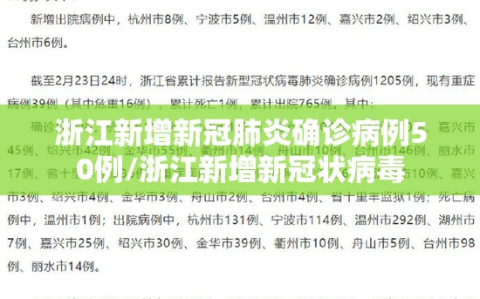 浙江新增新冠肺炎确诊病例50例/浙江新增新冠状病毒