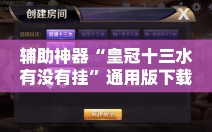 辅助神器“皇冠十三水有没有挂”通用版下载教程!