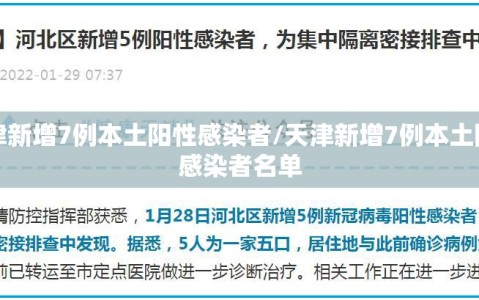 天津新增7例本土阳性感染者/天津新增7例本土阳性感染者名单