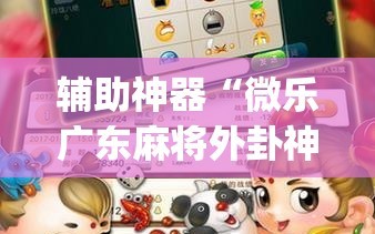 辅助神器“微乐广东麻将外卦神器下载”(原来确实是有插件)