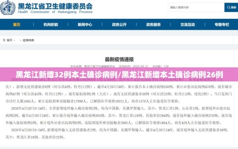 黑龙江新增32例本土确诊病例/黑龙江新增本土确诊病例26例
