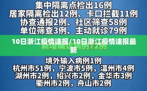 10日浙江疫情速报/10日浙江疫情速报最新