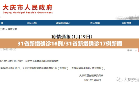 31省新增确诊16例/31省新增确诊17例新闻