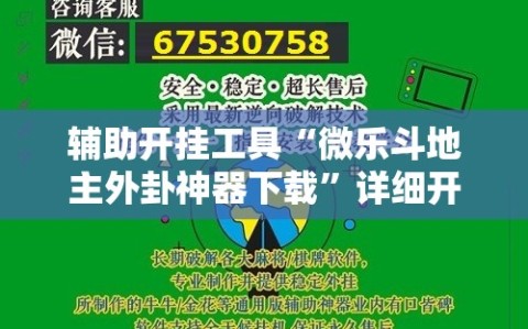 辅助开挂工具“微乐斗地主外卦神器下载”详细开挂玩法