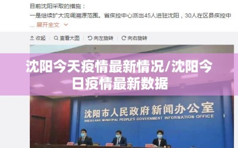 沈阳今天疫情最新情况/沈阳今日疫情最新数据
