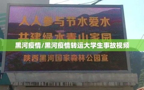 黑河疫情/黑河疫情转运大学生事故视频