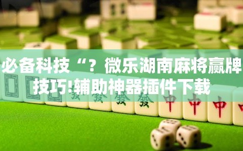 必备科技“？微乐湖南麻将赢牌技巧!辅助神器插件下载