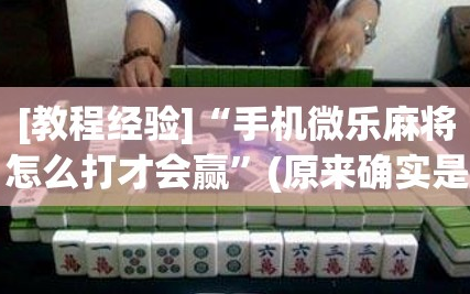 [教程经验]“手机微乐麻将怎么打才会赢”(原来确实是有插件)