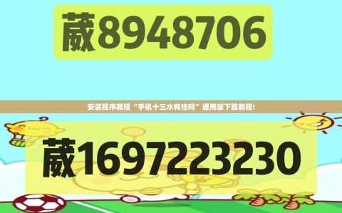 安装程序教程“手机十三水有挂吗”通用版下载教程!