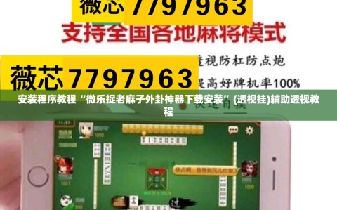 安装程序教程“微乐捉老麻子外卦神器下载安装”(透视挂)辅助透视教程