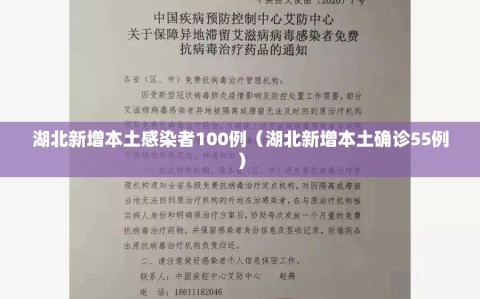 湖北新增本土感染者100例（湖北新增本土确诊55例）