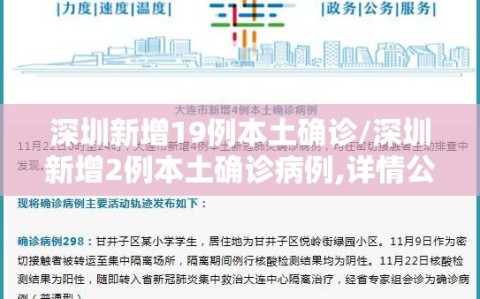 深圳新增19例本土确诊/深圳新增2例本土确诊病例,详情公布