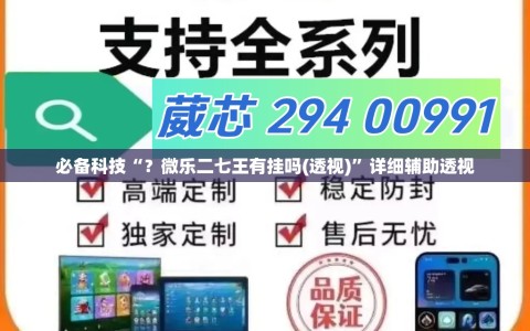 必备科技“？微乐二七王有挂吗(透视)”详细辅助透视