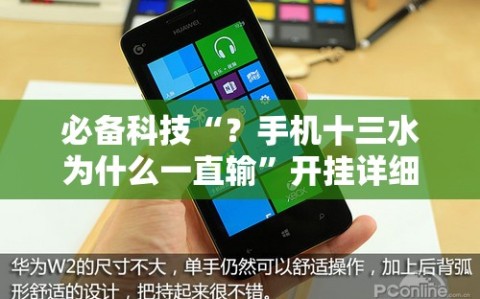必备科技“？手机十三水为什么一直输”开挂详细安装教程