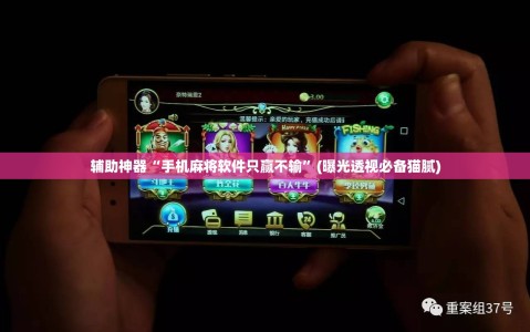辅助神器“手机麻将软件只赢不输”(曝光透视必备猫腻)