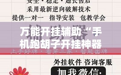 万能开挂辅助“手机跑胡子开挂神器”详细开挂玩法