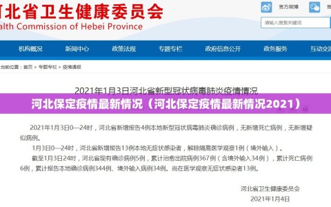 河北保定疫情最新情况（河北保定疫情最新情况2021）