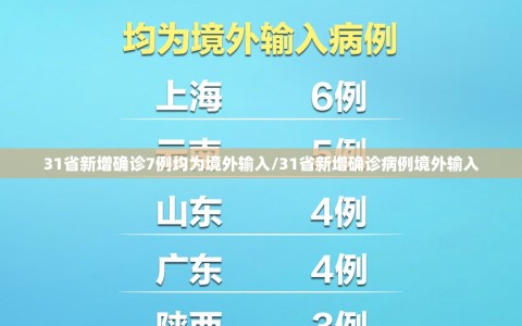 31省新增确诊7例均为境外输入/31省新增确诊病例境外输入
