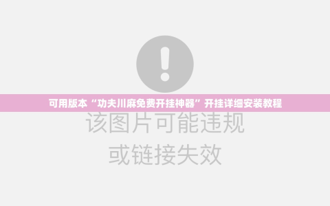 可用版本“功夫川麻免费开挂神器”开挂详细安装教程