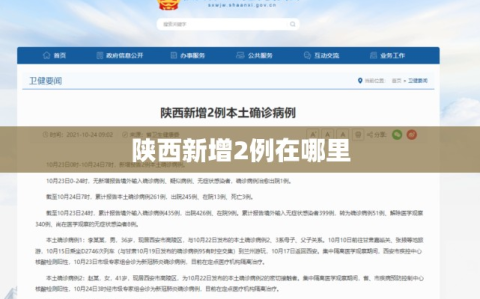 陕西新增2例在哪里