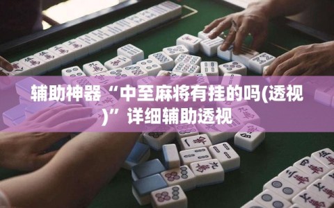 辅助神器“中至麻将有挂的吗(透视)”详细辅助透视