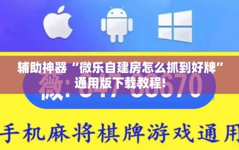 辅助神器“微乐自建房怎么抓到好牌”通用版下载教程!