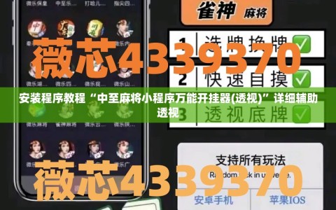 安装程序教程“中至麻将小程序万能开挂器(透视)”详细辅助透视