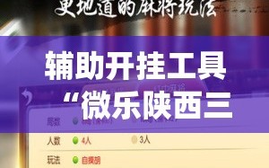 辅助开挂工具“微乐陕西三代怎么能赢”(透视挂)辅助透视教程