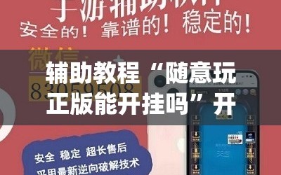 辅助教程“随意玩正版能开挂吗”开挂(透视)辅助神器