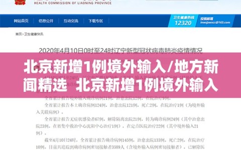 北京新增1例境外输入/地方新闻精选  北京新增1例境外输入新冠感染者
