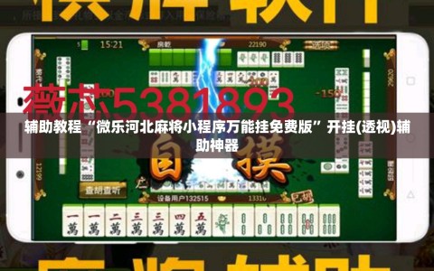 辅助教程“微乐河北麻将小程序万能挂免费版”开挂(透视)辅助神器