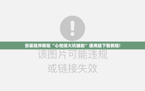 安装程序教程“心悦填大坑辅助”通用版下载教程!