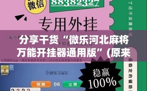 分享干货“微乐河北麻将万能开挂器通用版”(原来确实是有插件)