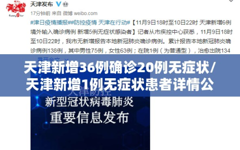 天津新增36例确诊20例无症状/天津新增1例无症状患者详情公布