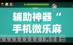 辅助神器“手机微乐麻将小程序必赢神器免费安装”开挂详细安装教程