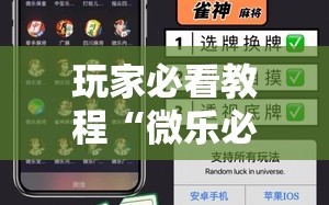 玩家必看教程“微乐必赢辅助器免费安装教程”分享装挂详细步骤