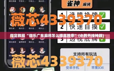 指定教程“微乐广东麻将怎么提高胜率”(必胜开挂神器)