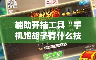 辅助开挂工具“手机跑胡子有什么技巧”(原来确实是有插件)