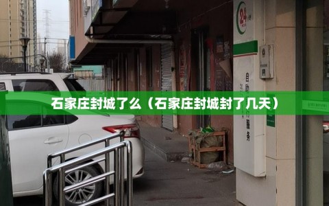 石家庄封城了么（石家庄封城封了几天）