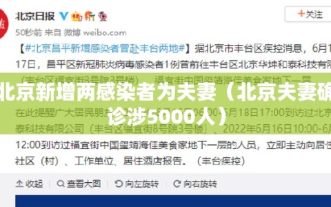 北京新增两感染者为夫妻（北京夫妻确诊涉5000人）