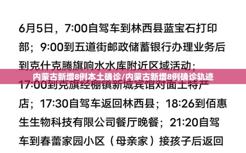 内蒙古新增8例本土确诊/内蒙古新增8例确诊轨迹